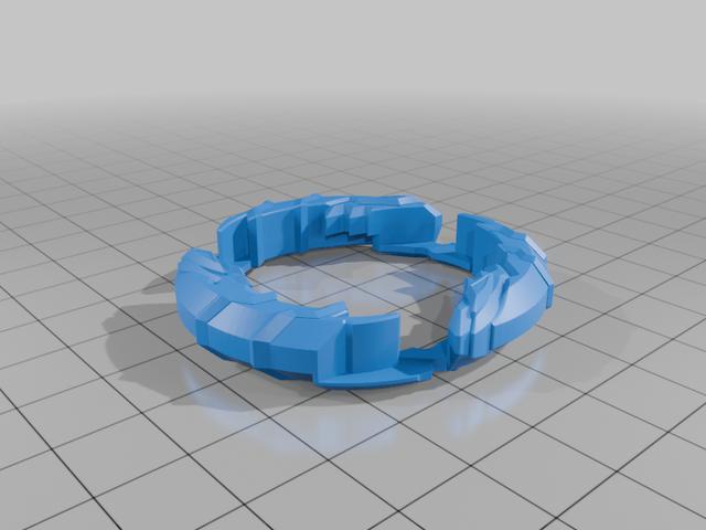 Spin steal metal 3D model thumbnail