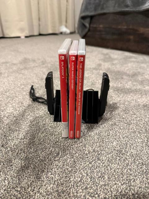 Nintendo switch game case / joycon strap holder.  3D model thumbnail