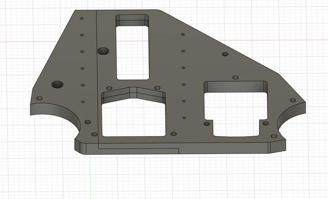 LowRider 3 CNC YZ Plates for Smaller 3D Printer Beds 3D model thumbnail