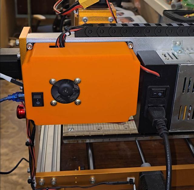 Control Board Enclosure for Lunyee 3018 Pro Ultra CNC box 3D model thumbnail