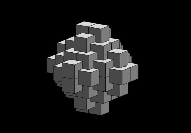 3D puzzle with 24 parts 3D model thumbnail