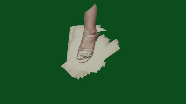 black sandals scan 3D model thumbnail
