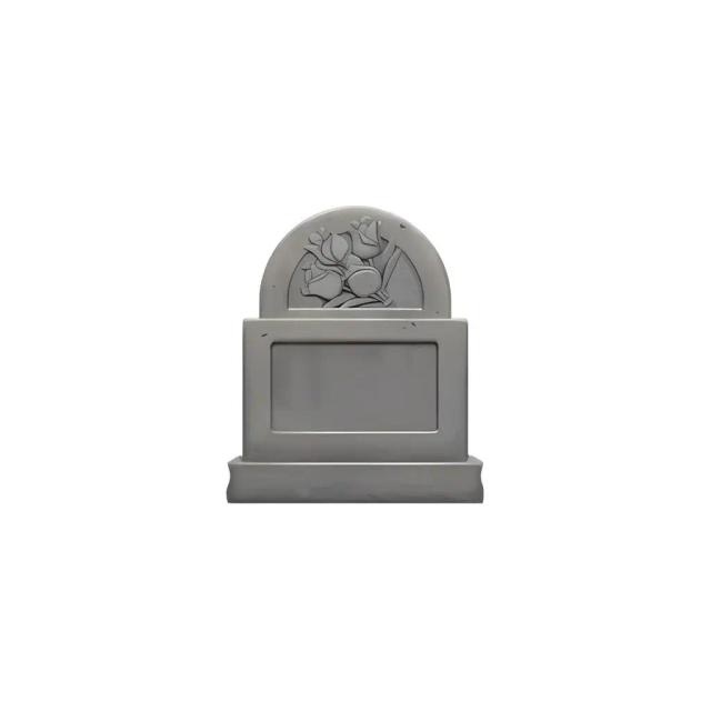 Emodji pierre tombale Halloween 3D model thumbnail