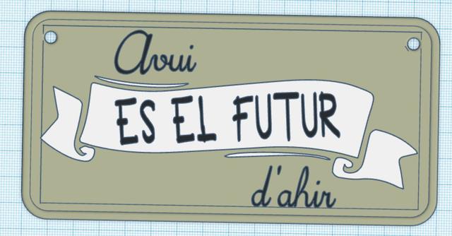 frase positiva y de refuerzo 3D model thumbnail
