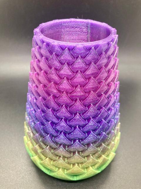Lotus Spiral tall vase - No Vase Mode 3D model thumbnail