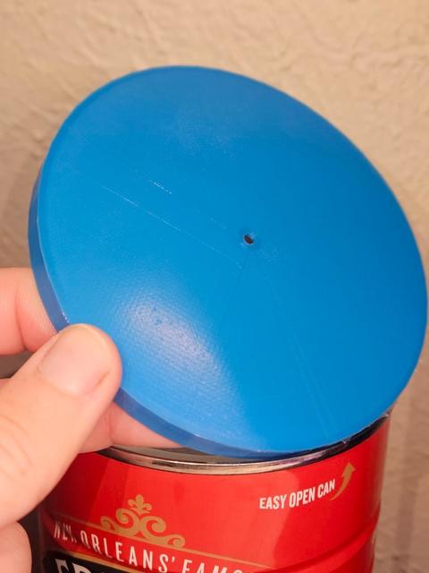 4 inch coffee tin can lid 3D model thumbnail