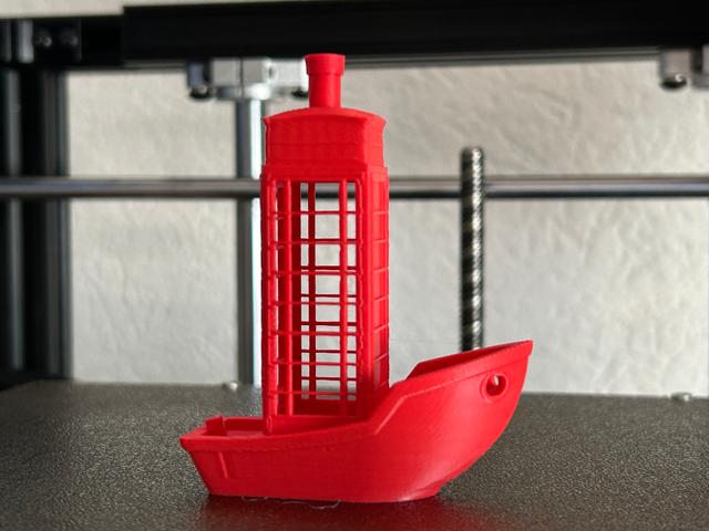 Benchy London phonebooth 3D model thumbnail