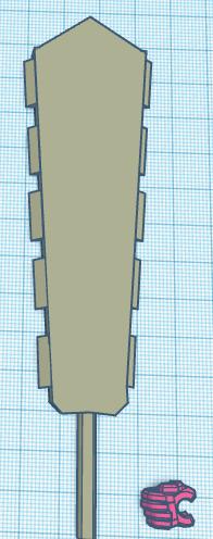 dummy 13  Macuahuitl 3D model thumbnail