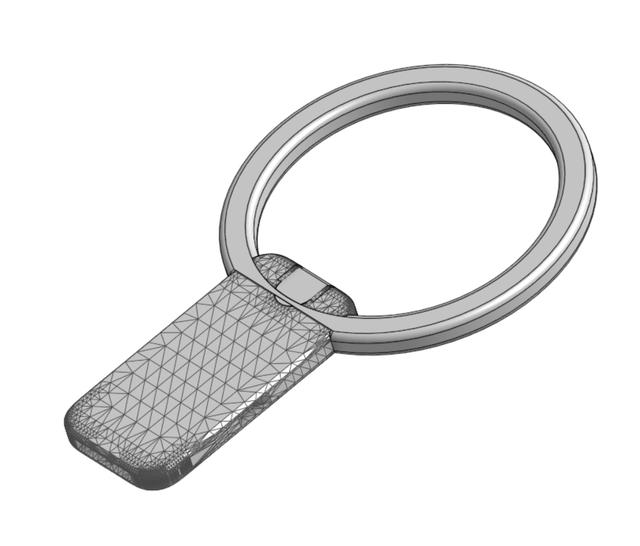 Child Friendly Flat Whistle 3D model thumbnail