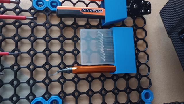 Multiboard Ruthex Deburrer holder MultiConnect Peg and normal peg 3D model thumbnail