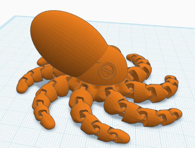 Scientifically Accurate Cute Mini Octopus 3D model thumbnail