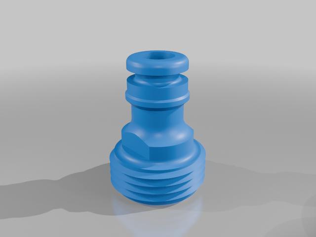 Gardena Male Adapter 3D model thumbnail