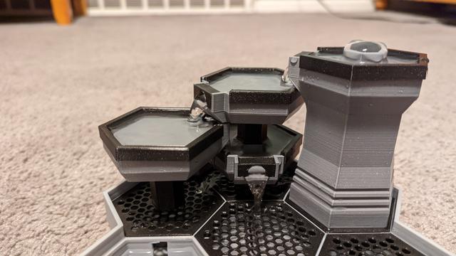 Step Fountain Double Back 3D model thumbnail