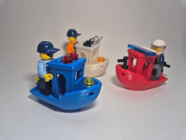 Lego Benchy 3D model thumbnail
