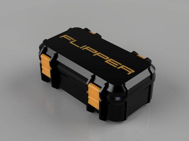Flipper Zero Case compatible with silicone case 3D model thumbnail