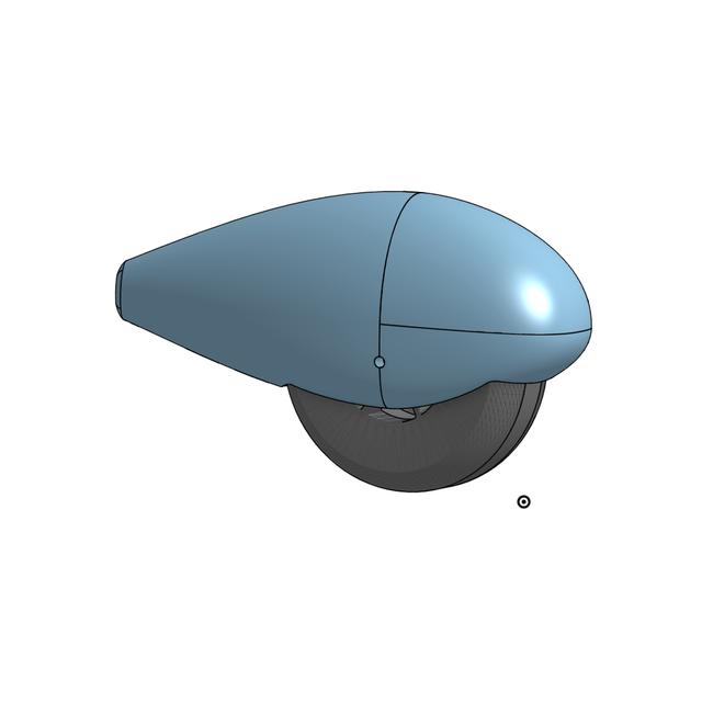 Wheel RC Plane With Wheel Pants 3D model thumbnail