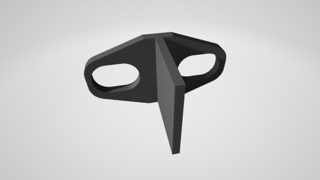 Closet Spacer Fixture 3D model thumbnail
