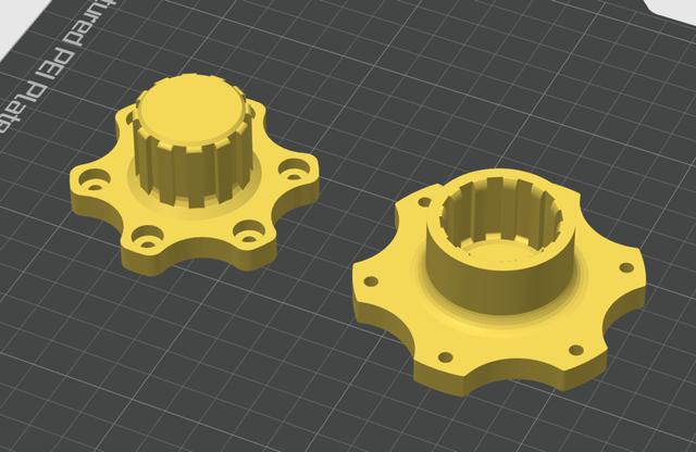 G29 quick release w/ 70mm wheel 3D model thumbnail