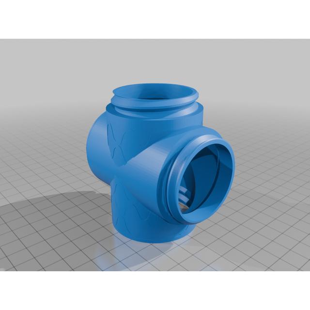 Experimental Cross Connector for the Mosspole 3D model thumbnail