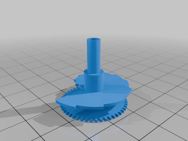Hermle 141.030 Hour wheel + snail 3D model thumbnail