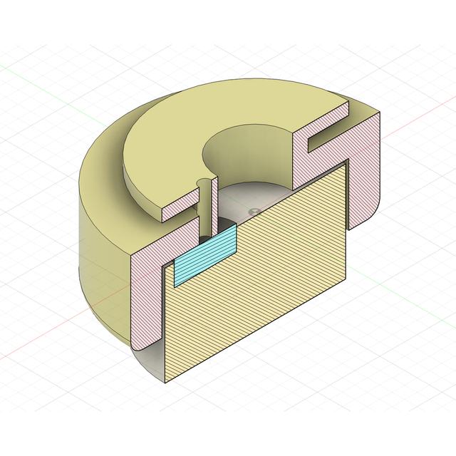 Wet sponge electrode holders for Unicorn EEG system 3D model thumbnail