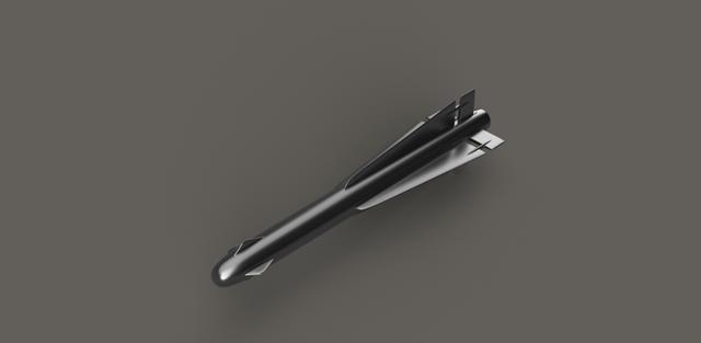 USAF air-to- air missiles (AIM) 3D model thumbnail