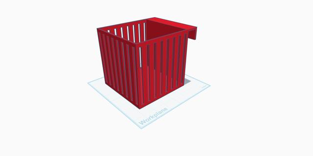 Hanging "Jail" Basket 3D model thumbnail