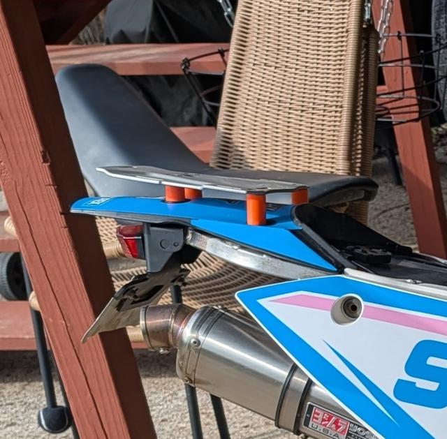 KTM 950 adventure rear rack spacers 3D model thumbnail