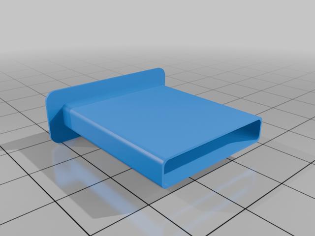 Perodua Vica rear seat clip buckle sleeve 3D model thumbnail