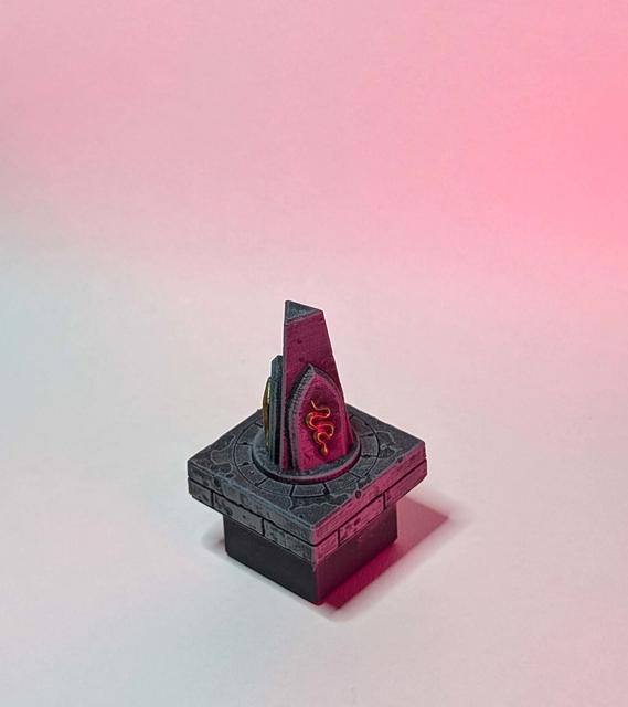 Gothic Dungeon Terrain Blocks - Nordic Puzzle Pillars 3D model thumbnail