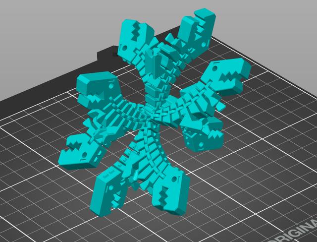 Flexi Rex King 3D model thumbnail