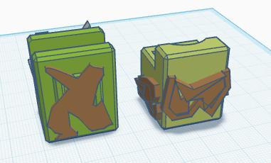 Mata Mata Turtle bot (animal kingdom series) [a mini 13 remix] 3D model thumbnail