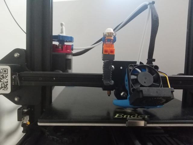 Ender 3 v2 BLtouch mount bobble bracket 3D model thumbnail