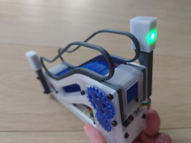 Escalightor: signal lights for motorised desktop escalator 3D model thumbnail