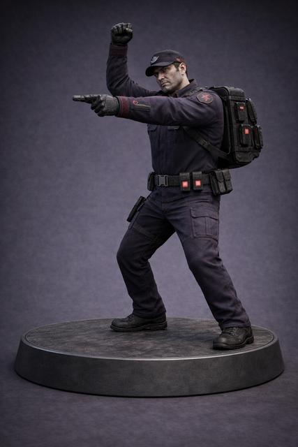 Crimson Guard Line Officer 3D model thumbnail