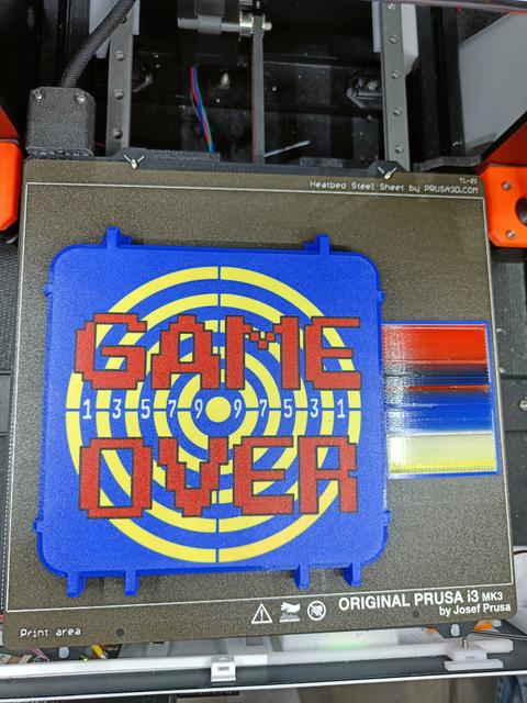 "Game Over" Ammo Box  Lid 3D model thumbnail