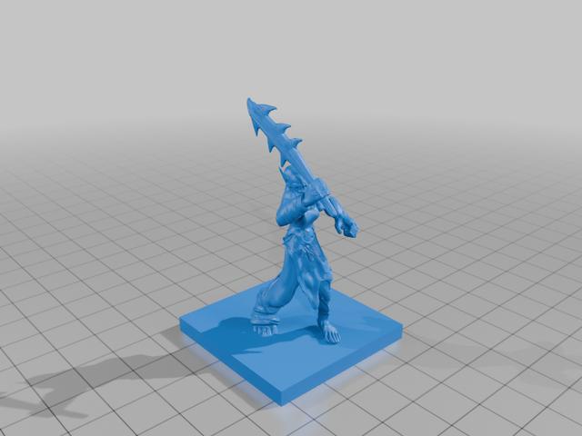 shamoose final DND monster thing. 3D model thumbnail