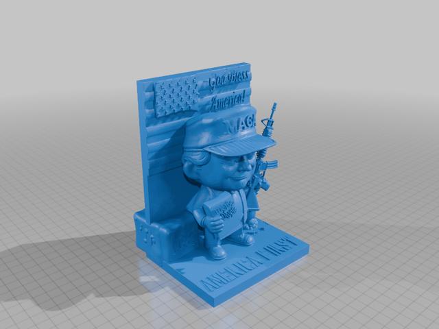 Ultra MAGA Trump 3D model thumbnail