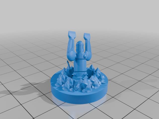 teleport homer with base 3D model thumbnail
