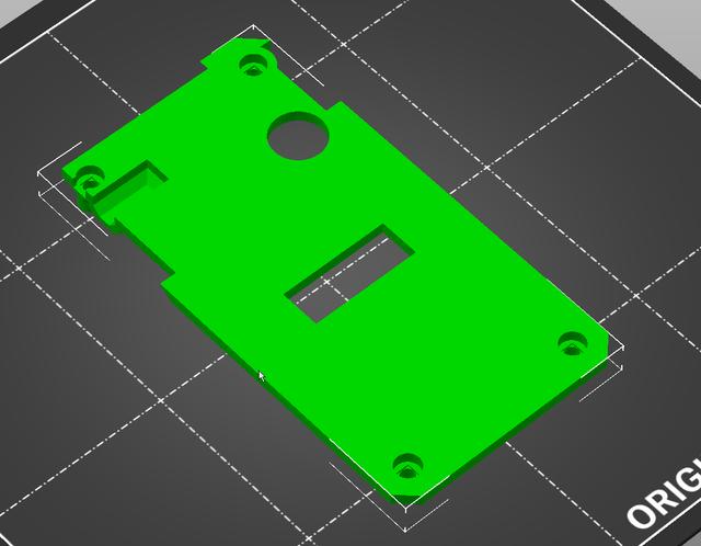 Modified back cover for fysetc 2.8 lcd display board 3D model thumbnail