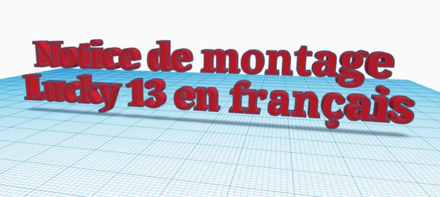 Notice de montage Lucky 13 en français 3D model thumbnail