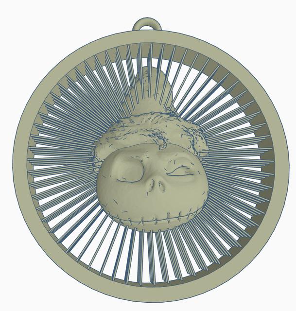 Jack Skellington Christmas ornament 3D model thumbnail