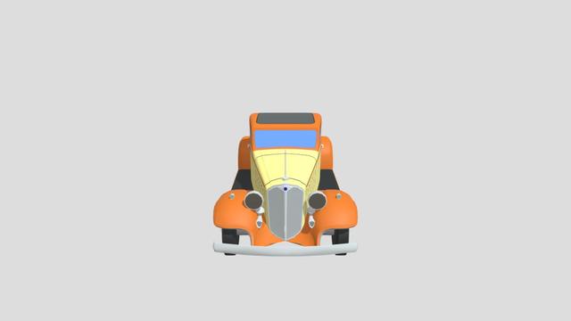 Buick Series 50 Coupe 1933 lowpoly 3D-printing 3D model thumbnail