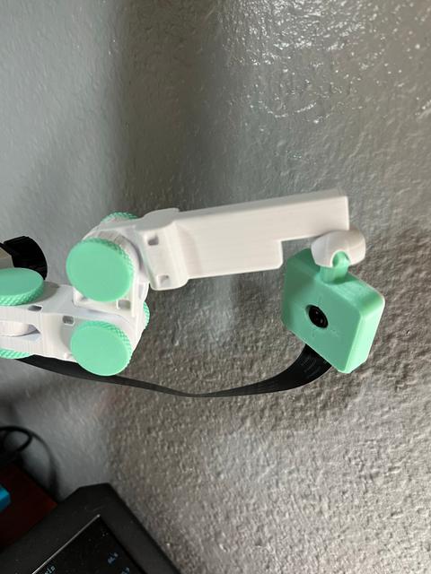 Pi Cam 2 - Articulating arm link - hanging pivot cam mount 3D model thumbnail