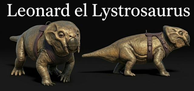 Leonard The Lystrosaurus  3D model thumbnail
