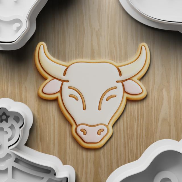 Spanish Fiesta Cookie Cutter STL Bundle | Bull Guitar Flamenco Hola Fondant Cutter Set | 3D Printable 3D model thumbnail