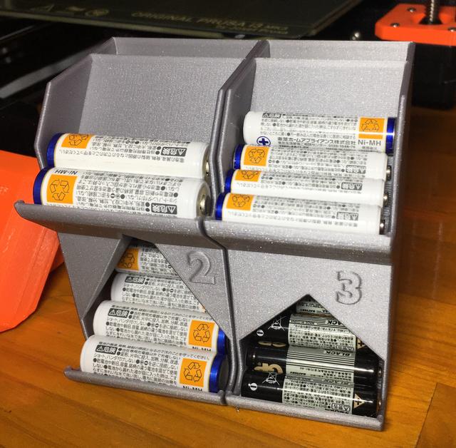 Battery holders with a compact extra space 3D model thumbnail