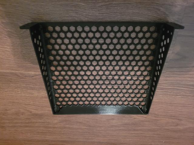 10" rack shelf pegboard no supports 3D model thumbnail