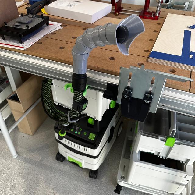 Flexible Segmented Vacuum Hose Adapter for Festool Dust Extractor with 27/32mm hose 3D model thumbnail