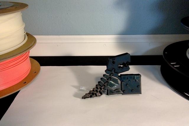 Flexi Rex With Minecraft Block 3D model thumbnail